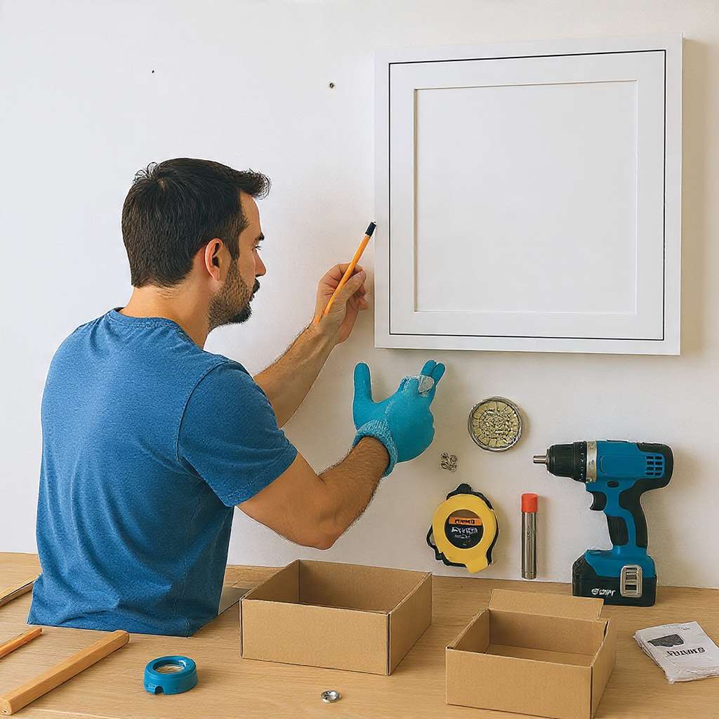 preparing kitchen wall for cabinet installation