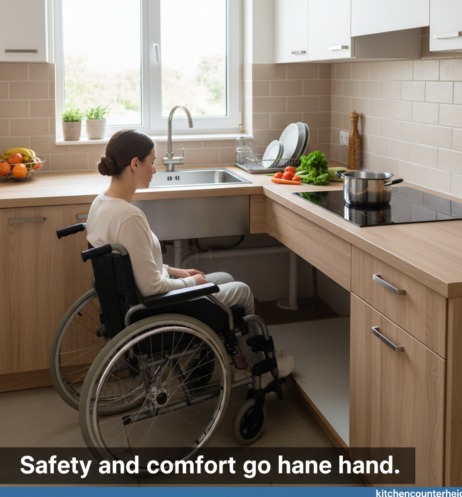 Kitchen Counter Height for Wheelchair Users
