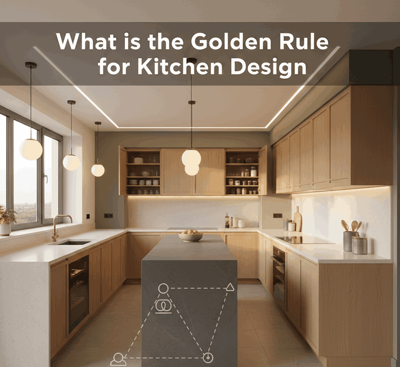 What is the golden rule for kitchen design – functional and aesthetic modern kitchen layout