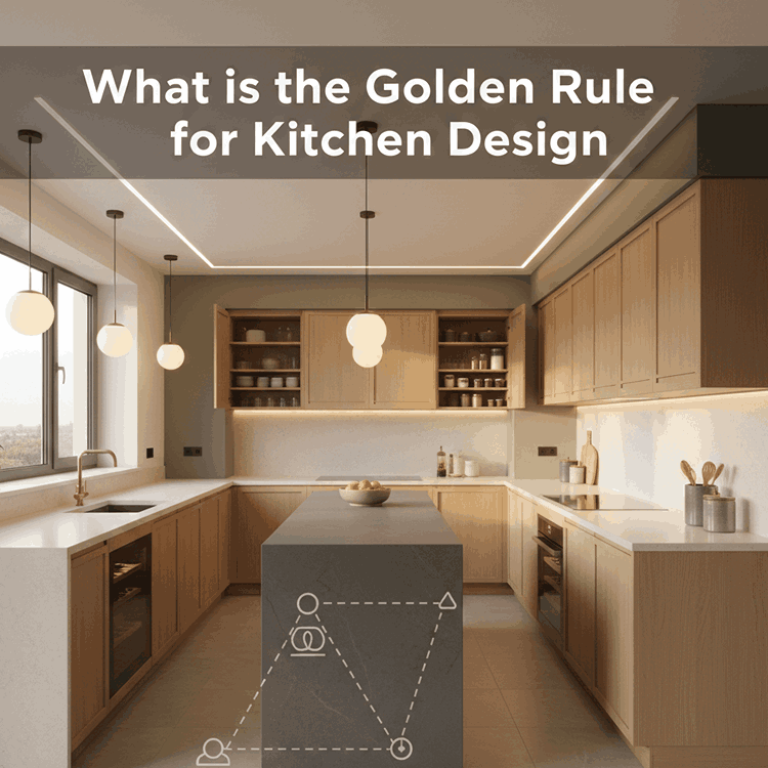 What is the golden rule for kitchen design – functional and aesthetic modern kitchen layout